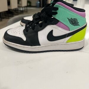 Nike Black and Purple Sneakers